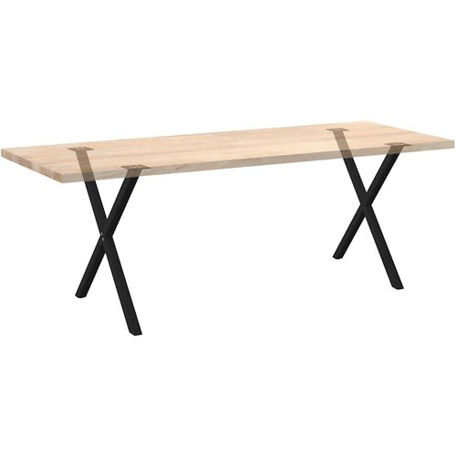 VidaXL Noge blagovaonski stol X-oblika 2 kom crne 70x(72-73) cm čelik Slike