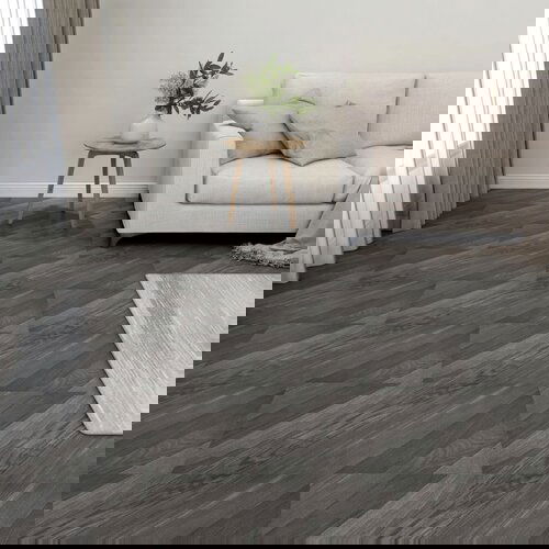VidaXL samoljepljive podne obloge 55 kom PVC 5,11 m&amp;sup2; sive prugaste Slike