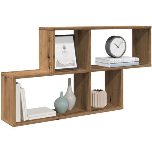 vidaXL Zidna polica Artisan hrast 100x18x53 cm izrađeno drvo Cijene