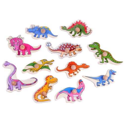  Igračka Drvene umetaljke - S Dinosaurima Slike