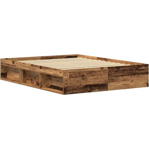  Okvir kreveta bez madraca staro drvo 150x200 cm Slike