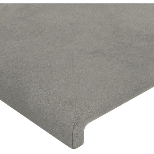  LED uzglavlje svjetlosivo 147 x 16 x 118/128 cm bar&amp;scaron;unasto Slike