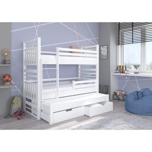ADRK Troslojna otro�ka postelja HIPPO 97 cm - BELA Cene