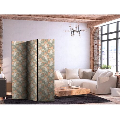  Paravan - Little Bouquets - Exotic Flowers and Leaves on a Gray-Green Background 135x172 Cijene