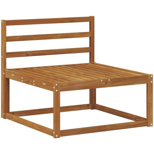  Set vanjskih sofa 5 kom. Prirodna Čvrsto drvo akacije Smeđa 329 x 162,5 x 73 cm Slike
