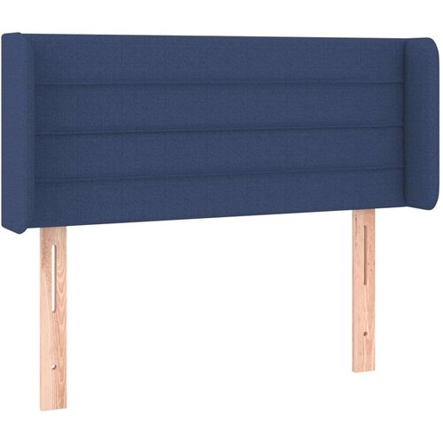  Uzglavlje plavo 83x16x78/88 cm od tkanine Slike