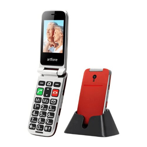  telefon na tipke artfone CF241A preklop red Cijene