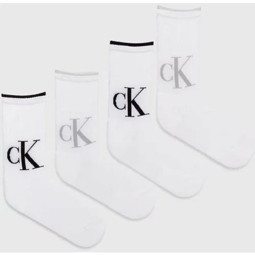 Calvin Klein Jeans Čarape 4-pack za žene, boja: bijela, 701229676