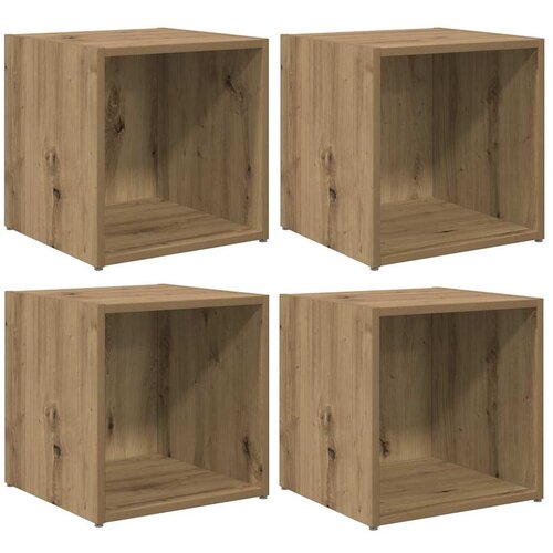  Set TV komoda Zidne 4 pcs Umjetnički hrast 37 x 35 x 37,5 cm Slike