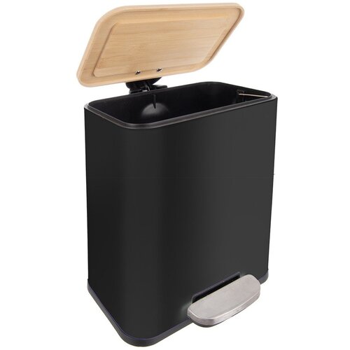 Orion Crna kanta za smeće od nehrđajućeg čelika s pedalom 5 l Black &amp;ndash; Slike