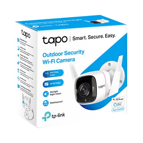 Tp-link Tapo C320WS Outdoor Security Wi-Fi Camera 2K (2560x1440), 2.4 GHz, 2T2R, 2&amp;times;External Antennas Slike