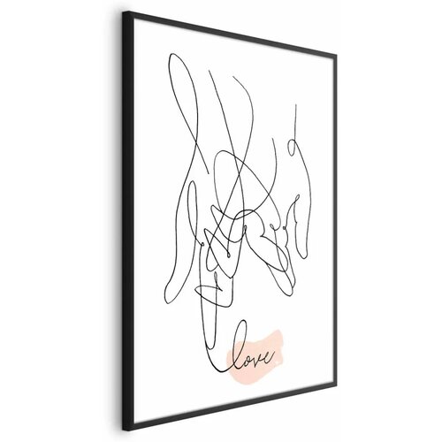  Plakat - Tangled Feelings 40x60 Crni okvir Cijene