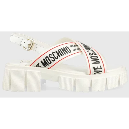 Love Moschino Sandale za žene, boja: bijela, s platformom, JA16186G0GIX210A
