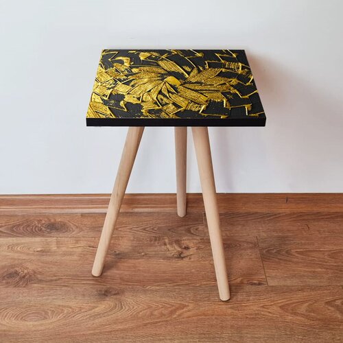 Hanah home klub sto Shp93, 35x42x35 cm, Crni Cene