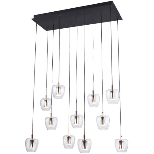 Zuma line MD2291-11B-3BGT - LED luster na sajli NELSON 11xLED/3W/230V crna Slike
