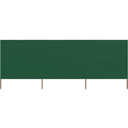 vidaXL Vjetrobran s 3 panela od tkanine 400 x 160 cm zeleni Cijene