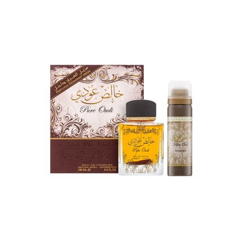 Lattafa Pure Oudi Set parfumska voda 100 ml + deodorant 50 ml unisex Slike