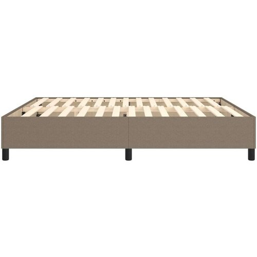  Za krevet s oprugama smeđesivi 180x200 cm od tkanine Slike