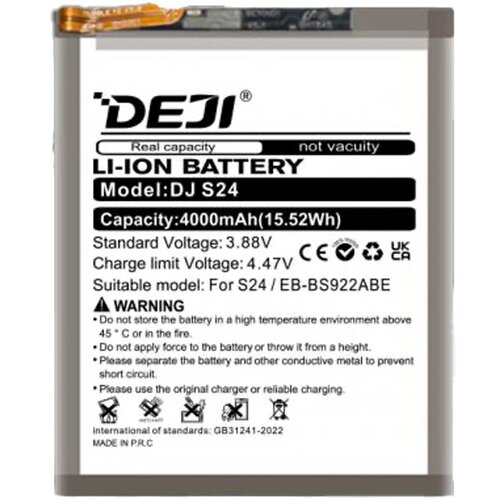  Baterija DEJI za Samsung S24 EB-BS922ABE (4000 mAh) Cene