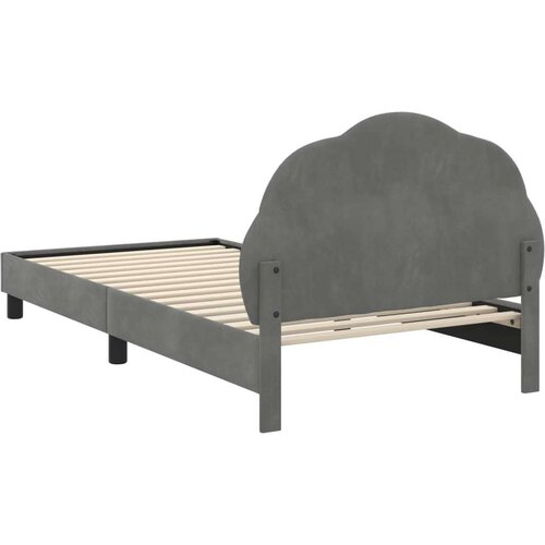  Krevet za djecu s uzglavljem Tamno siva 90 x 190 cm Bar&amp;scaron;un Slike