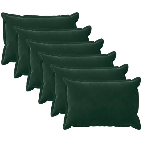  Presvlaka za jastuk 6 pcs HOUTEN Tamnozelena 40 x 60 cm Baršun Cene