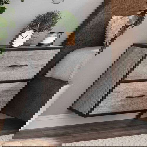 vidaXL Stenska nočna omarica 2 kosa siva sonoma 40x31x39,5 cm Cene