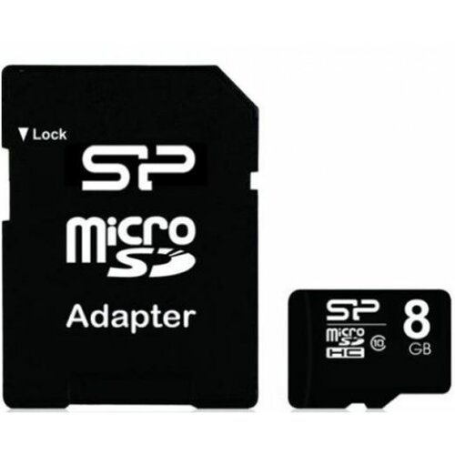 Silicon Power MC MicroSDHC 8GB Class 10, SP008GBSTH010V10SP memorijska kartica Slike