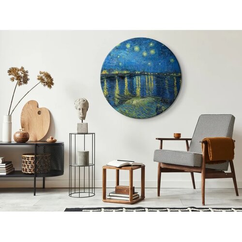  Okrugla slika - Vincent Van Gogh – Starry Night Over the Rhone 80x80 Cene