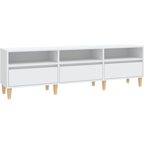 Maison Chic TV omarica - TV stojalo - Televizijska omarica bela 150x30x44,5 cm inženirski les, (21702279) Cene