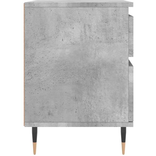 VidaXL Noćni ormarići 2 kom boja betona 40x35x50 cm konstruirano drvo Slike