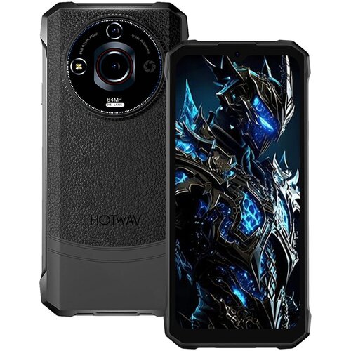 Hotwav T7 Pro 12/256GB, črna pametni robustni telefon Android 13，6280mAh 64MP+8MP, (21591245) Slike