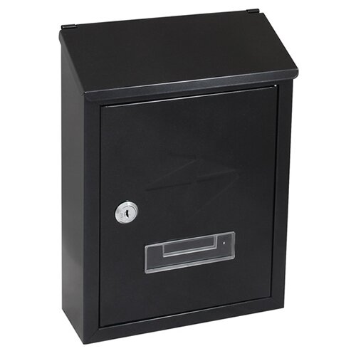  Stenski poštni nabiralnik Smart (Do x Š x V: 304 x 67 x 215 mm, Barva: Črna, Nerjavno jeklo) Cene