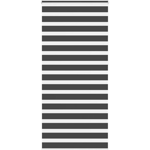 vidaXL Zavjesa zebra crna 105x230 cm širina tkanine 100,9 cm poliester Cene
