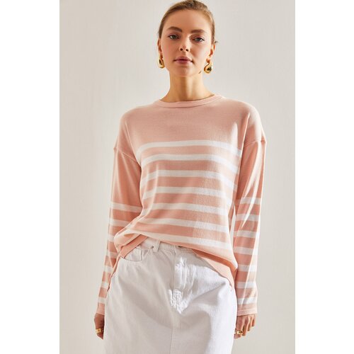 Bianco Lucci Women's Striped Sweater Slike
