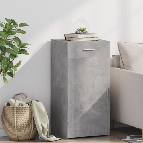VidaXL Komoda siva boja betona 45 x 42,5 x 93 cm od konstruiranog drva Slike