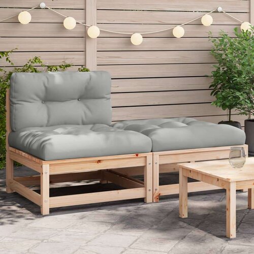 Sofa bez naslona za ruke s jastucima i tabureom Slike
