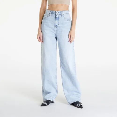 Calvin Klein Jeans High Rise Relaxed Coated Jeans Denim Light