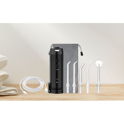 SimpleFloss Slider Black bežični oralni tu&amp;scaron; - crni Slike