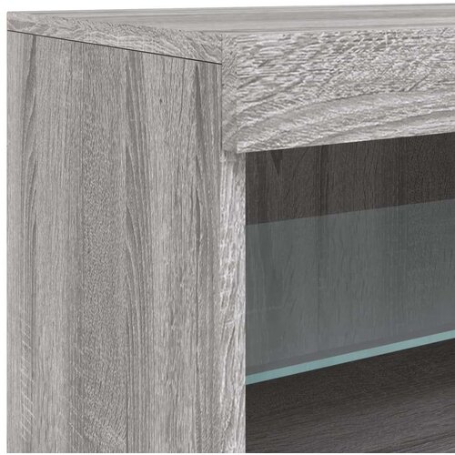  Komoda z LED lučkami siva sonoma 181,5x37x67 cm Slike
