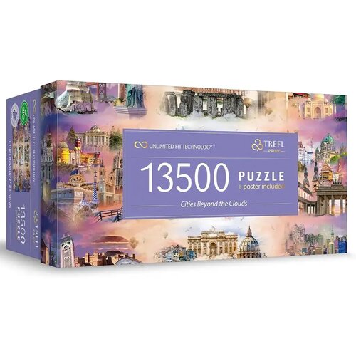 Trefl Mesta med oblaki 13500-delni UFT sestavljanka - Slike