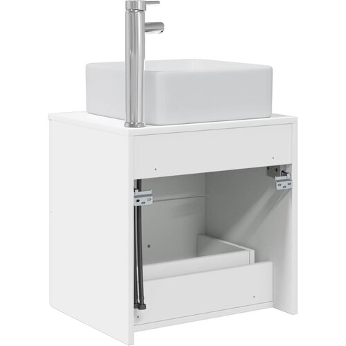  Umivaonik s policom Bijela 49,5 x 41 x 63 cm Konstruirano drvo Slike