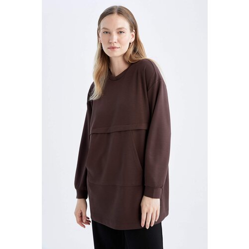 Defacto Relax Fit Crew Neck Long Sleeve Tunic Slike