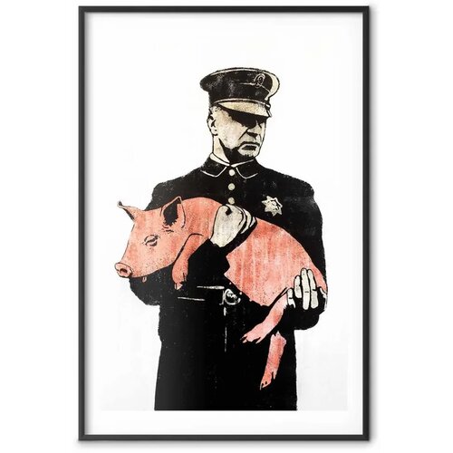  Plakat - Police Pig 29.7x42 Crni okvir s margom Cene