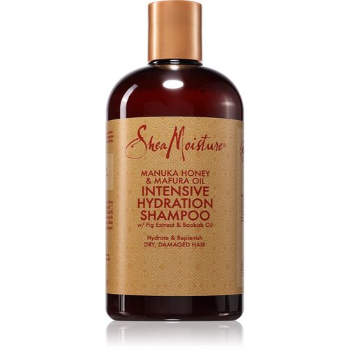 Shea Moisture Manuka Honey &amp;amp; Mafura Oil intenzivno vlažilni &amp;scaron;ampon za suhe in po&amp;scaron;kodovane lase 384 ml Slike