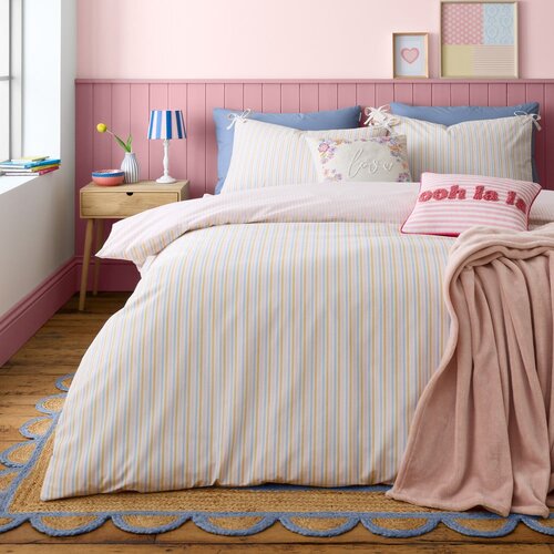Catherine Lansfield Posteljnina za zakonsko posteljo 200x200 cm Brighton Stripe &amp;ndash; Slike