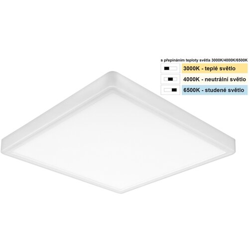 Top Light -LED plafonsko LED svetlo REVIT LED/24W/230V 3000/4000/6500K 30x30 cm bela Slike