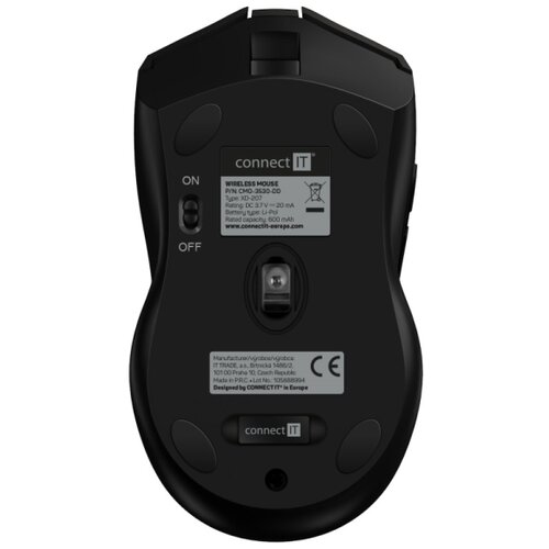 Connect IT CMO-3530-DD-LEDRGB Bežični gejmerski mi&amp;scaron; 800/1200/1600/2400/4800DPI 600mAh Slike