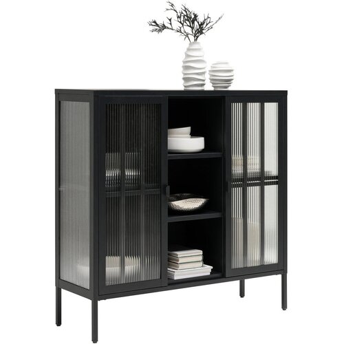 XORA vitrina, črna Cene