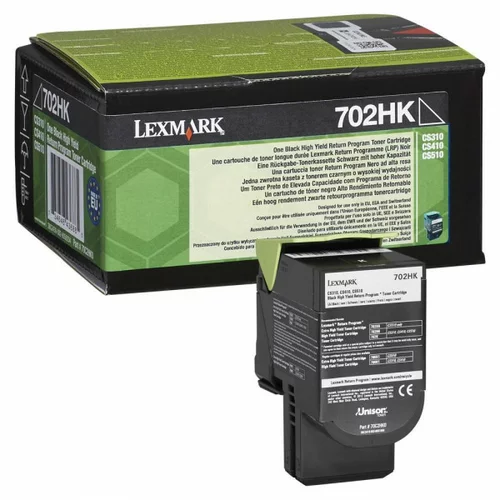 Lexmark toner 70C2HK0 / 702HK Black / Original