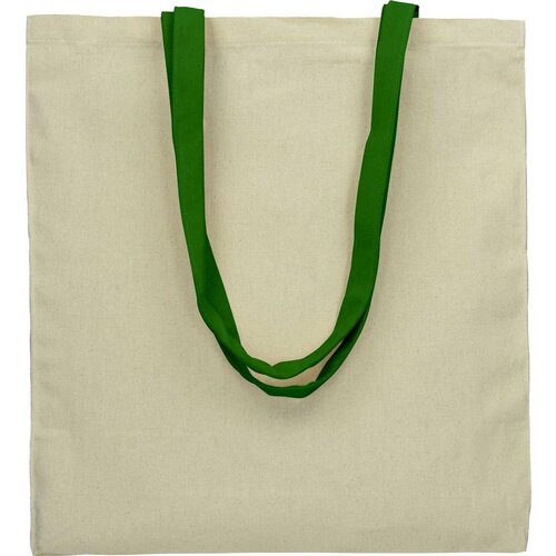  Vrečka bombažna kolakata 140gsm z barvnim ročajem PROMOCIJA - ZELENA Cene